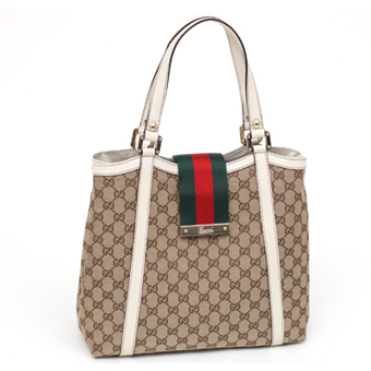 グッチ GUCCI バッグ コピー ハンドバッグ 233607 F4CBG 8420 GGキャンバス NEW LADIES WEB ニュー レディー ウェブ ベージュ/エボニー/アイボリー